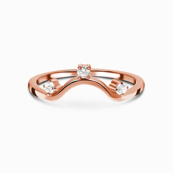 Royal Fashion prsten 14k zlato Vermeil GU-DR8849R-ROSEGOLD-TOPAZ Velikost: 7 (EU: 54-56)