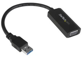 StarTech adaptér USB 3.0 na VGA černá / Adaptér / Fresco FL2000DX / max. 1920 x 1200 px / 16/32bit (USB32VGAV)