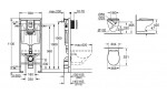GROHE - Solido Set předstěnové instalace, klozetu a sedátka Bau Ceramic, softclose, tlačítko Even, chrom SANI15BB1100