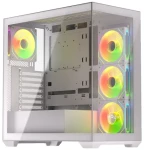 Krux Exo bílá / Počítačová skříň / Midi-Tower / ATX / tvrzené sklo / 4x RGB ventilátor (KRXD009)