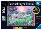 Ravensburger Třpytivé puzzle Jednorožci v měsíčním světle