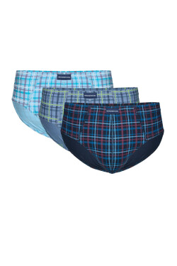 KLASICKÉ SPODKY 3P 1446 K708 AW26 MODRÁ-ŠEDÁ-TMAVOMODRÁ XXL
