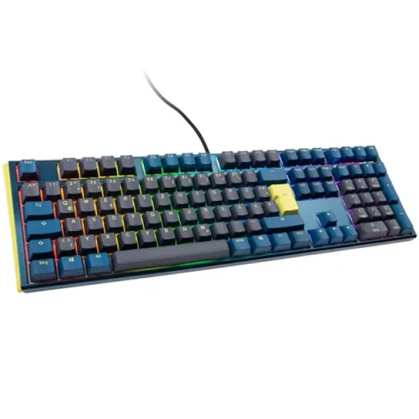 Ducky One 3 Daybreak Cherry MX-Brown modrá / herní klávesnice / podsvícená / mechanická / drátová USB-C / DE (DKON2108ST-BDEPDDBBHHC1)