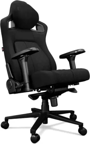 Yumisu 2055 Magnetic Material černá / Herní židle / látka / nastavitelná / pojízdná kolečka / nosnost 180 kg (Y-2055F-BB-M)