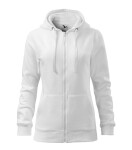Trendy Zipper mikina dámská bílá L