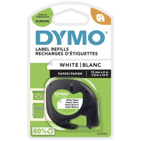 Dymo S0721510, černý tisk/bílý podklad, 4m, 12mm,