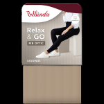 Dámské módní legíny RELAX & GO RIB OPTIC LEGGINGS - BELLINDA - taupe L