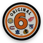 Mustang Puk NHL ROUND Textured Hockey Puck - Original 6