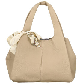 Módní dámská koženková kabelka do ruky Nerilly, bežová