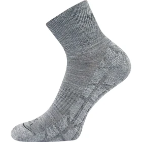 VOXX Ponožky krátké sportovní z merino TWARIX SHORT s ionty stříbra SVĚTLE ŠEDÉ 35-38 120476