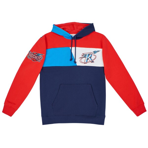 Mitchell & Ness Pánská mikina Houston Rockets NBA Color Blocked Fleece Hoodie Velikost: S