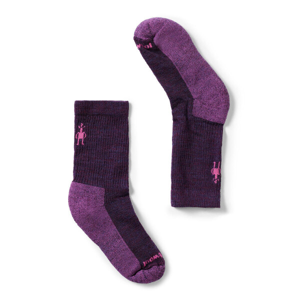 Dětské merino ponožky SMARTWOOL Kids' Hike Light Cushion Crew Socks, Purple Iris velikost: 29-32 (M)