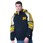 Starter Pánská bunda Michigan Wolverines NCAA Frontier Hooded Jacket Velikost: 2XL