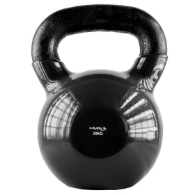 HMS KNV20 Kettlebell pokrytý vinylem 20 kg černý (5907695524192)