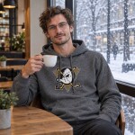Levelwear Pánská mikina Anaheim Ducks NHL Core Logo Charcoal Slide Velikost: S
