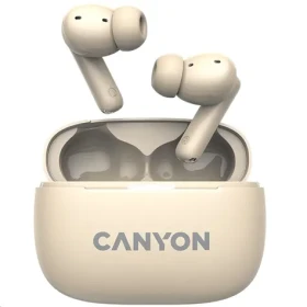 CANYON TWS-10 OnGo béžová / sluchátka s mikrofonem / BT 5.3 / IPX5 / nabíjecí pouzdro 500mAh (CNS-TWS10BG)