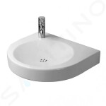 DURAVIT - Architec Umyvadlo bezbariérové, 575x520 mm, bez přepadu, otvor pro baterii vlevo, bílá 0443580009