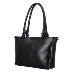 Kožená kabelka Rachel, černa