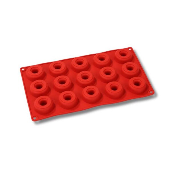 Dortisimo Silikonová forma na pečení/na mražené dezerty Mini donuty (na 15 ks) 4 cm