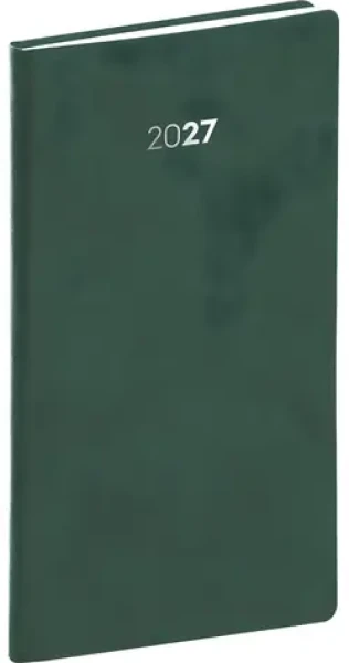 NOTIQUE Balakon 2027 zelený / Kapesní diář / 9 × 15,5 cm