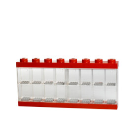 Sběratelská skříňka LEGO na 16 minifigurek - červená