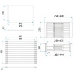 REA - Sada dřezových doplňků 3-dílná Grey KPL-09974