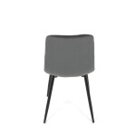 Jídelní židle, šedá, sametová látka, CT-281 GREY4