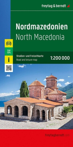 Severní Makedonie 1:200 000 / automapa + volnočasová mapa
