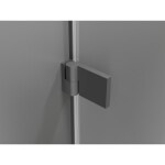 MEXEN/S - Lunar-B sprchový kout dveře křídlové levá 95 x 80, transparent, grafit metal 832-095-080-95-00-L