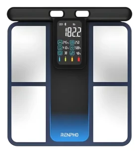 Renpho MorphoScan černá/stříbrná / Chytrá osobní váha / segmentální analýza / Bluetooth / do 180 kg (R-MSC01-BK-SPF)