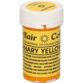 Gelová barva canary yellow 25g - Sugarflair