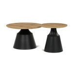 Konferenční stolek 70x70x43cm, mdf, dub artisan, CT-F4150 ART