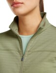 Dámská merino mikina ICEBREAKER Wmns 300 RealFleece Descender LS Zip, Lichen velikost: S