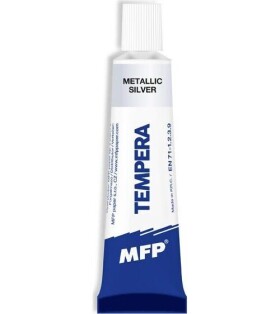 Temperové barvy 12ml METAL stříbrná