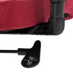 Kancelářská židle, potah bordó látka a černá síťovina MESH, houpací mech.