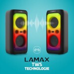 LAMAX PartyKing1 Plus / Párty reproduktor / 100 W / výdrž až 14 h / BT 5.3 / microSD / flash disk (LXPSMPK1PSNBA)