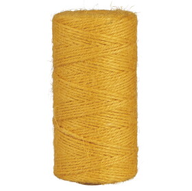 Ib Laursen Jutový provázek Yellow 100 m, žlutá barva, textil
