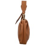 Módní dámská kožená kabelka do ruky Antini, koňaková