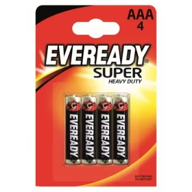 Eveready Super Baterie - Mikrotužka AAA 4 ks (blistr) (7638900227550)