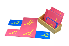 Moyo Montessori Moyo Montessori Hmatová písmena (psací písmo - malé - americká norma)