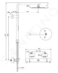 IDEAL STANDARD - CeraTherm Sprchový set s termostatem, průměr 30 cm, ocel A7589GN