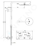 IDEAL STANDARD - CeraTherm Sprchový set s termostatem, průměr 30 cm, kartáčované zlato A7589A2