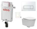 Cenově zvýhodněný závěsný WC set Alca k zazdění + WC SAT Brevis SIKOAW8 SIKOAW8