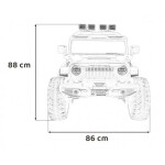 Mamido Elektrické autíčko Extreme Sport 4x4 s proměnlivou velikostí černé