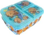 STOR Multi Box na svačinu Kapybara / 3 přihrádky / Plast / Bez BPA (20120)