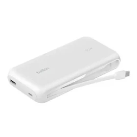 Belkin BOOST CHARGE 20000mAh + kabel bílá / PowerBanka / integrovaný USB-C kabel / 30W PD (BPB024hqWH)