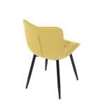 Jídelní židle, žlutá, látka, HC-462 YEL2