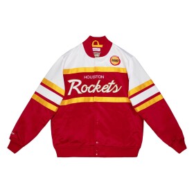 Mitchell & Ness Pánská bunda Houston Rockets NBA Script Heavyweight Satin Velikost: M