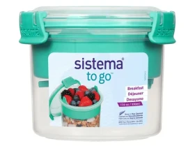 Sistema To Go Breakfast Dóza na svačinu s miskou a lžičkou 530 ml zelená (8592001430815)