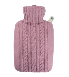 Hugo Frosch Classic Termofor s pleteným obalem - pastelově růžová (4250098505628)